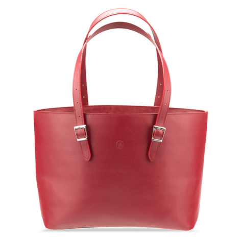 Vasky Lisa Red - Dámske dámská kožená kabelka červená, ručná výroba