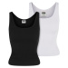 Women's Organic Basic Tank Top 2 Pack - Black + White