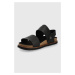 Kožené sandále Timberland pánske, čierna farba