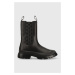 Kožené topánky chelsea Karl Lagerfeld Trekka Mens pánske, čierna farba