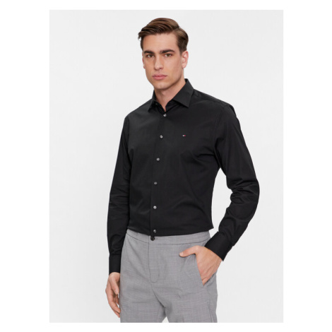 Tommy Hilfiger Košeľa Cl Flex Poplin Rf Shirt MW0MW31219 Čierna Regular Fit