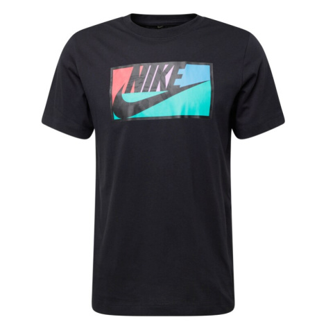 Nike Sportswear Tričko 'CLUB'  tyrkysová / svetlomodrá / červená / čierna