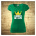Dámske  tričko s motívom Soccer king