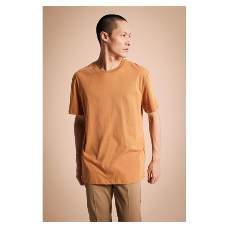 DEFACTO New Regular Fit Crew Neck Short Sleeve 100% Cotton Basic T-Shirt