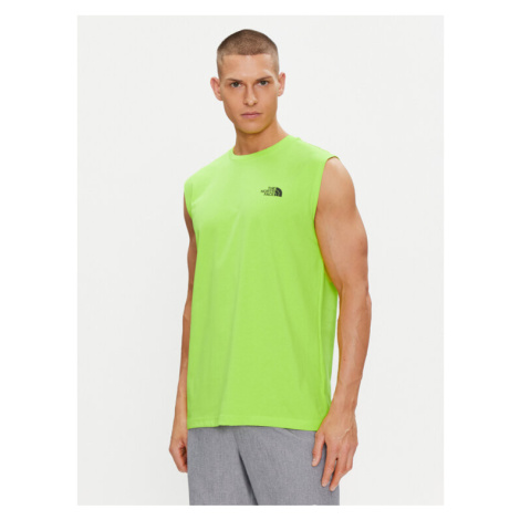 The North Face Tank top Simple Dome NF0A87R3 Zelená Regular Fit