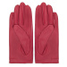 Červené dámske rukavice z pravej kože