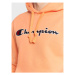 Champion Mikina Script Logo Embroidery 217858 Oranžová Regular Fit