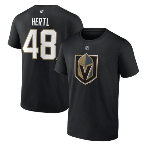 Vegas Golden Knights pánske tričko #48 Tomáš Hertl Black Authentic Stack Name & Number