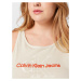 Calvin Klein Jeans Curve Top  béžová / oranžová / biela
