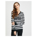 White-black Women's Striped Sweater Guess Pascale - Women