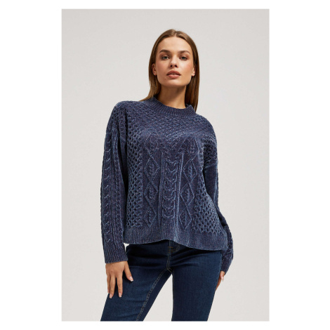 Sweater with decorative fabric Moodo