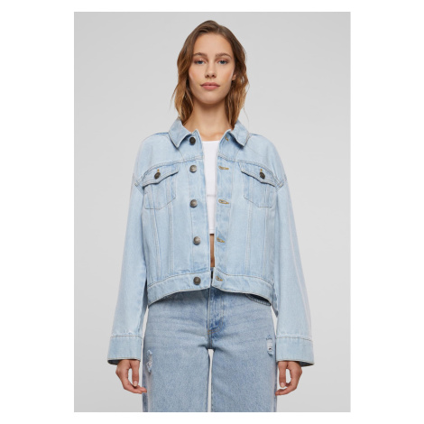 Women's oversized denim jacket from the 80s - light blue washed Urban Classics