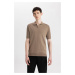 DEFACTO Slim Fit Short Sleeve Knitwear Polo T-Shirt