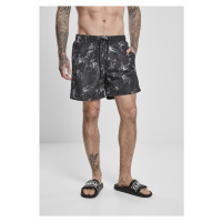 Shorts with scratch aop pattern