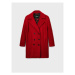 Desigual Vlnený kabát London 22WWEW16 Červená Relaxed Fit