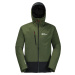 TMAVOZELENÁ PÁNSKA HARDSHELLOVÁ BUNDA JACK WOLFSKIN EAGLE PEAK 2L JKT M 1112993-4129