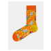 Oranžovo-žlté vzorované ponožky Happy Socks Rolling Stones - 41-46