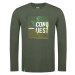 Loap Alek Pánske tričko s dlhým rukávom CLM2259 Zelená