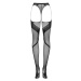 Erotické punčochy Obsessive Crotchless Tights S336 Farba: Čierna