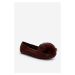 Women's loafers with brown Novas fur