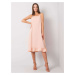 Casual summer dress in peach color