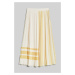 SUKŇA GANT REG STRIPED PLEATED SKIRT CREAM