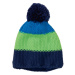 CRIVIT Detská pletená čiapka (zelená/modrá)