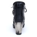 topánky na podpätku NEW ROCK TR010-S1 Čierna