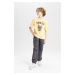 DEFACTO Boy's Jogger Ribbed Trousers