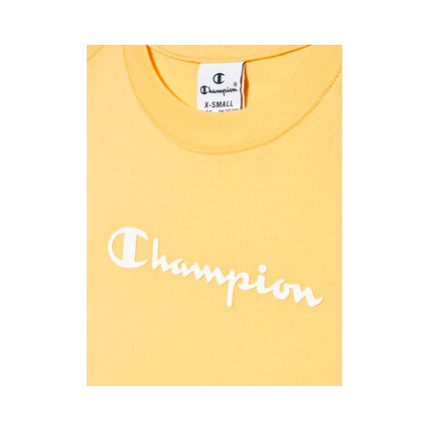 Champion Tričko 404541 Žltá Regular Fit