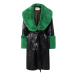 JAKKE Prechodný kabát 'BAILEY'  zelená / čierna