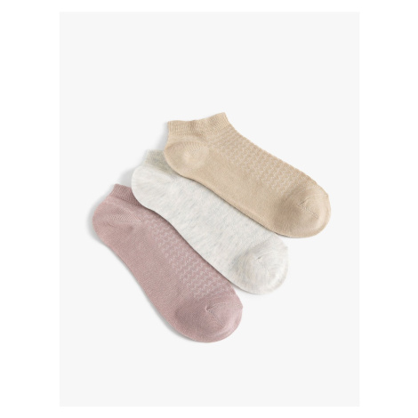 Koton 3-Pack Basic Booties Socks
