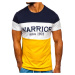 Men's T-shirt with print "WARRIOR" 100693 - yellow