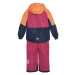 Dievčenský set lyžiarskej bundy s nohavicami COLOR KIDS Ski Set - Colorblock, vivacious