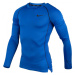 Nike NP DF TIGHT TOP LS Pánske tričko s dlhým rukávom, modrá, veľkosť