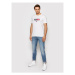 Tommy Jeans Tričko Tjm Essential Graphic DM0DM11600 Biela Slim Fit