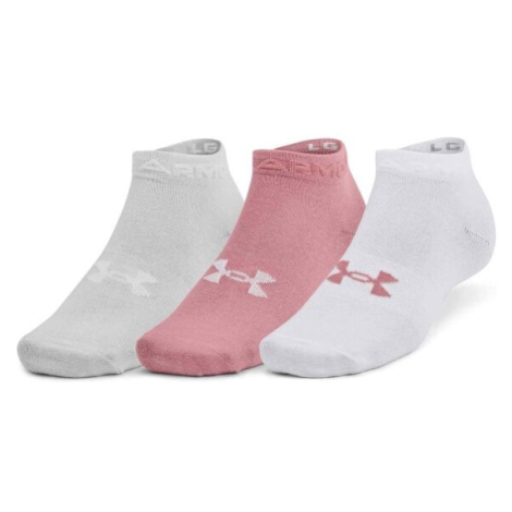 Under Armour ESSENTIAL LOW CUT 3PK Dámske ponožky, ružová, veľkosť