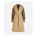 Kabát Karl Lagerfeld Embroidery Coat Beige