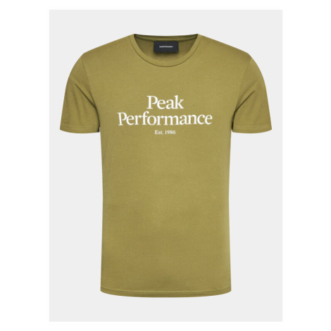 Peak Performance Tričko Original G77692390 Zelená Slim Fit