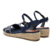 Tommy Hilfiger Espadrilky Rope Wedge Sandal T3A7-33287-0890 M Tmavomodrá