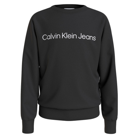 Calvin Klein Jeans Mikina  ružová / čierna