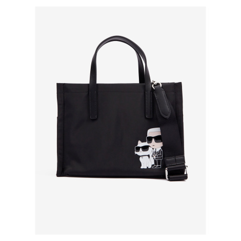 Black women's handbag KARL LAGERFELD Ikonik 2.0 Nylon SM - Women