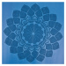 Gumová jóga podložka Sportago Indira 183x66x0,3cm - modrá - 3 mm