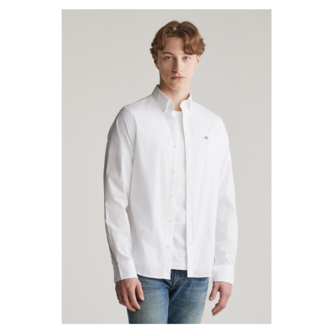 KOŠEĽA GANT SLIM POPLIN SHIRT WHITE