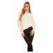 Trendy KouCla knit sweater with side- Button black Einheitsgroesse