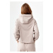 Rough Radical Mikina s kapucňou Pery Hoodie Beige