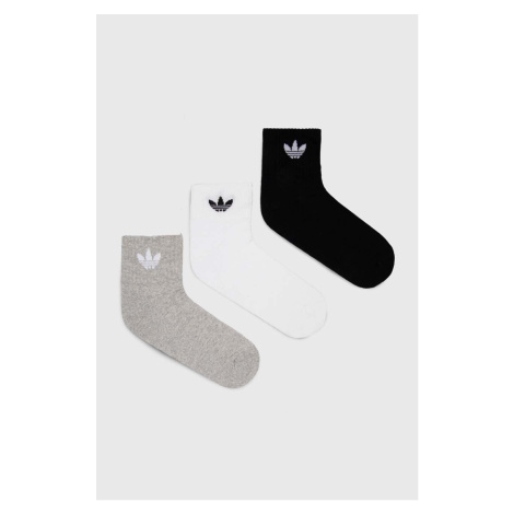 Ponožky adidas Originals 3-pak biela farba, IJ5612