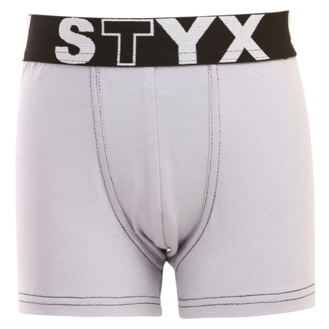 Kids boxers Styx sports rubber light gray