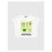 United Colors Of Benetton Tričko 3096C15AV Biela Boxy Fit