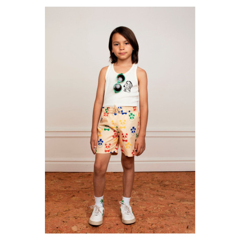 Detské plavkové šortky Mini Rodini béžová farba